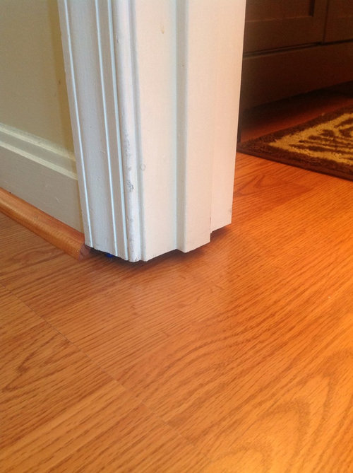 Filler For Door Jamb, How To Get Flooring Under Door Jambs