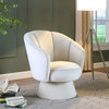 Swanson Velvet Upholstered Accent Chair, Cream