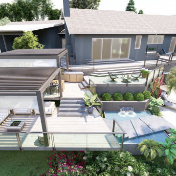 Luxury Monte Sunset Hillside Villa With Multi Levels