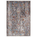 Jaipur Living - Vibe Namid Trellis Gray and Multicolor Area Rug, 8'x10' - The Borealis is a stellar study in color, movement, and texture. The Namid rug melds a traditional medallion motif with a multicolor and textural gray palette for an updated and whimsical statement. Made of durable polypropylene, this vibrant power-loomed rug is easy-care and perfect for high-traffic rooms in the home.
