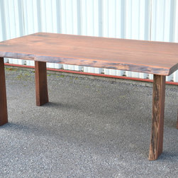 Live Edge Walnut Table with Four Live Edge Legs - Dining Tables