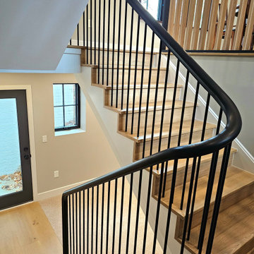 Project #115 | Staircase with Continuous Rail System Without Newels