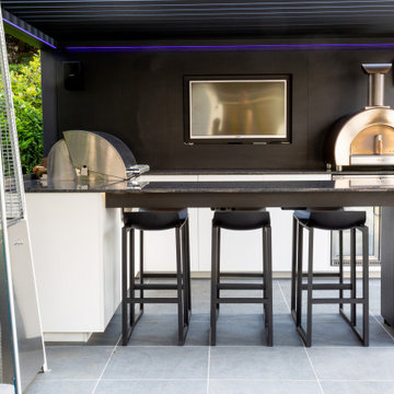 Swim Spa, Outdoor Kitchen & Pergola Project