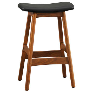 Homelegance Ride Counter Height Stools With Black Seat, Set of 2