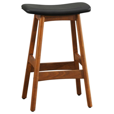 Homelegance Ride Counter Height Stools With Black Seat, Set of 2