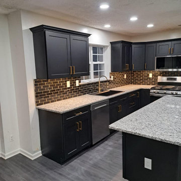 Modern Black Kitchen Remodel in South New Jersey