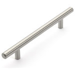 Dynasty Hardware - European Style Satin Nickel Bar Pulls, 7-3/4" Bar Pull - European style bar pulls add a sophisticated modern look to any kitchen. Choose from many sizes to fit your needs.