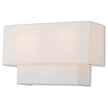 2 Light ADA Wall Sconce, Brushed Nickel