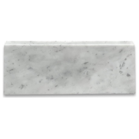 Baseboard Carrara Marble Trim Tile Venato Carrera Bianco Honed 5x12, 1 piece