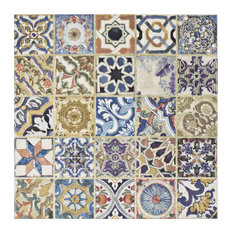 SomerTile Avila Arenal 12.5" x 12.5" Ceramic Floor and Wall Tile, Decor