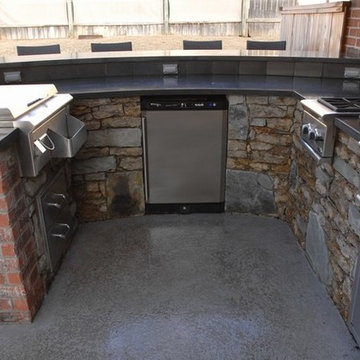 Charcoal and Gas Outdoor Grill Kitchen