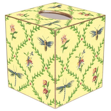 TB875-Bugs & Blooms Tissue Box Cover