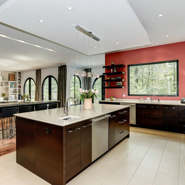 Red Kitchen: Featuring the Proline PLFW 750 Stainless Steel Range Hood