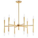 Maxim Lighting - Maxim Lighting 24626SBR Rome - 12 Light Chandelier - Civic styling using straight rectilinear channelsRome 12 Light Chande Satin Brass *UL Approved: YES Energy Star Qualified: n/a ADA Certified: n/a  *Number of Lights: 12-*Wattage:40w Incandescent bulb(s) *Bulb Included:No *Bulb Type:Incandescent *Finish Type:Black
