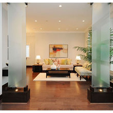 Basement powder room