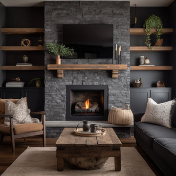 Mantels with Matching Shelves