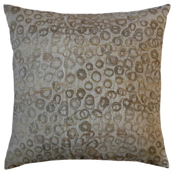 The Pillow Collection Brown Haverhill Throw Pillow, 26"x26"