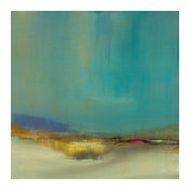 "Bowery" Art block Framed Canvas, 30"x30"