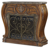 Emma Mason Signature Hillside Melange 3-Piece Fireplaces With Marble Top