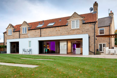 Contemporary house exterior in Other.