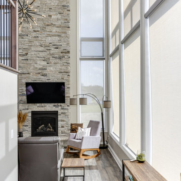 Emmett Road Custom Home - Living Room