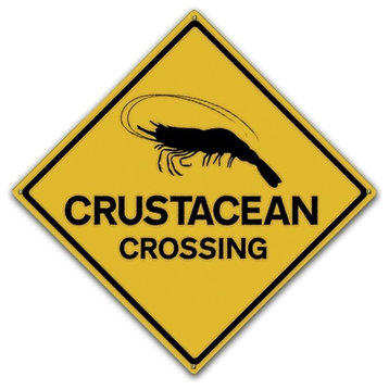 Crustacean Crossing, Classic Metal Sign