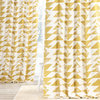 Triad Gold Printed Cotton Twill Curtain Single Panel, 50"x84"