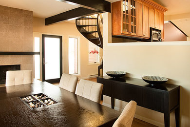 Example of a trendy kitchen design in Denver