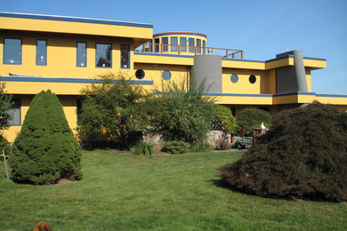 Example of a trendy home design design in New York