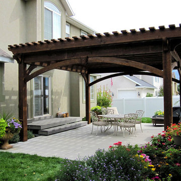 20' x 20' Timber Frame DIY Pergola Kit for Shade