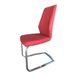 K&D - Whistler Dining Chairs, Set of 2, Rose Red - Dining Chairs