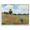 The Poppy Field Monet Classic Painting, 30 x 24