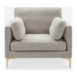 Adams Armchair in Pearl Beige - Armchairs & Accent Chairs