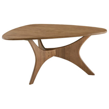 INK+IVY Blaze Mid-Century Triangle Wood Coffee Table, Natural