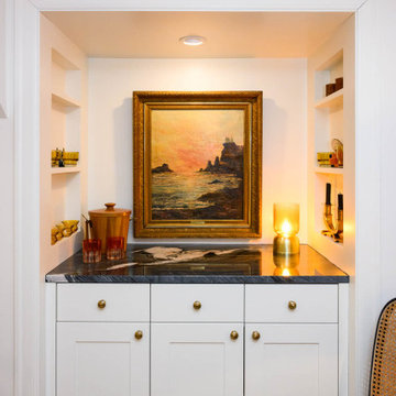 Basement for a Tudor style home