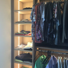 Millwork closet space