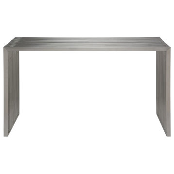 Amici Brushed Stainless Steel Console Table