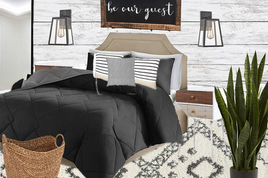 Guest Bedroom | Virtual Interior Design | Design Board | Shopping List