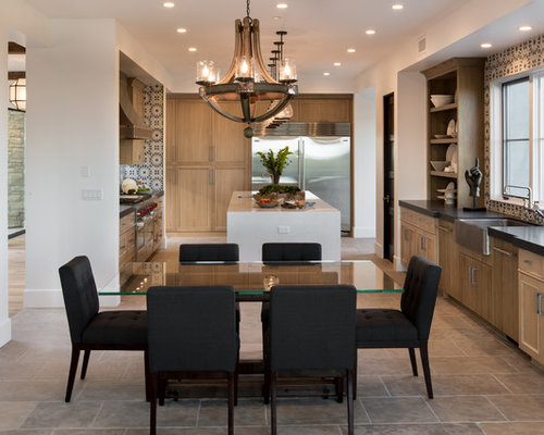 open kitchen to dining room | houzz