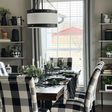 Dining Room Decor & Lighting Ideas - Modern Farmhouse Dining Room