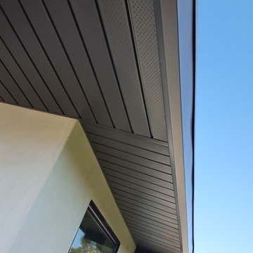 Cladding-Soffits, Fascia, Beams. Box Gutter "Tall" Glendale Ca.