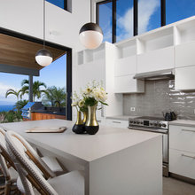 White Kitchen Black Windows