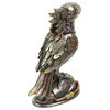 Steampunk Designed Cockatiel/Parrot Bird Metallic Finished Tabletop Statue