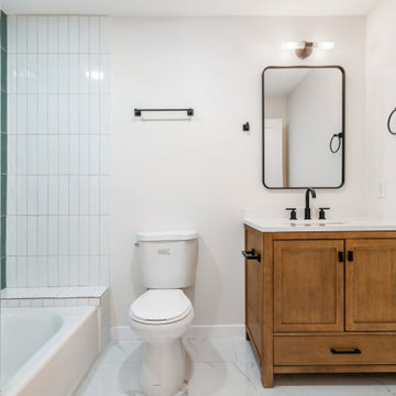 High-End Bathroom Remodel Houston - Walk-In Shower + Modern Finishes