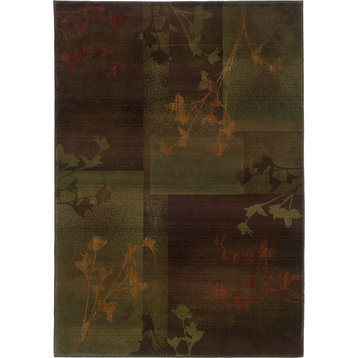 Oriental Weavers Kharma II 1048D Purple/Green Area Rug 4' X 5' 9