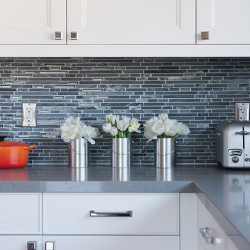 White and grey kitchen