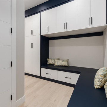 Modern Front garage in winston Hts