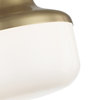 Mitzi H144501S Livvy 1 Light 9"W Semi-Flush Ceiling Fixture - Polished Nickel