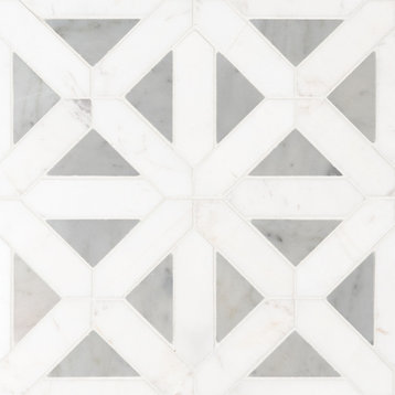 Bianco Dolomite Geometrica Polished Marble Pattern Marble