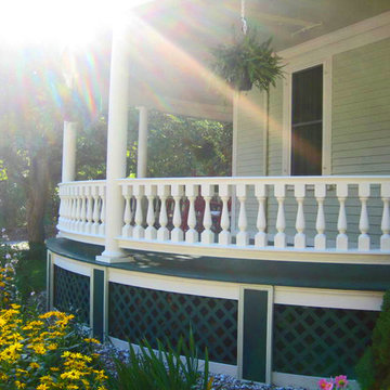 Curved Porch Railing in Putnam, CT